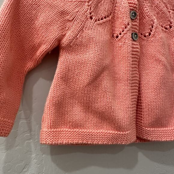 Baby Boden Peach Knit Cardigan Sweater - Picture 3 of 5